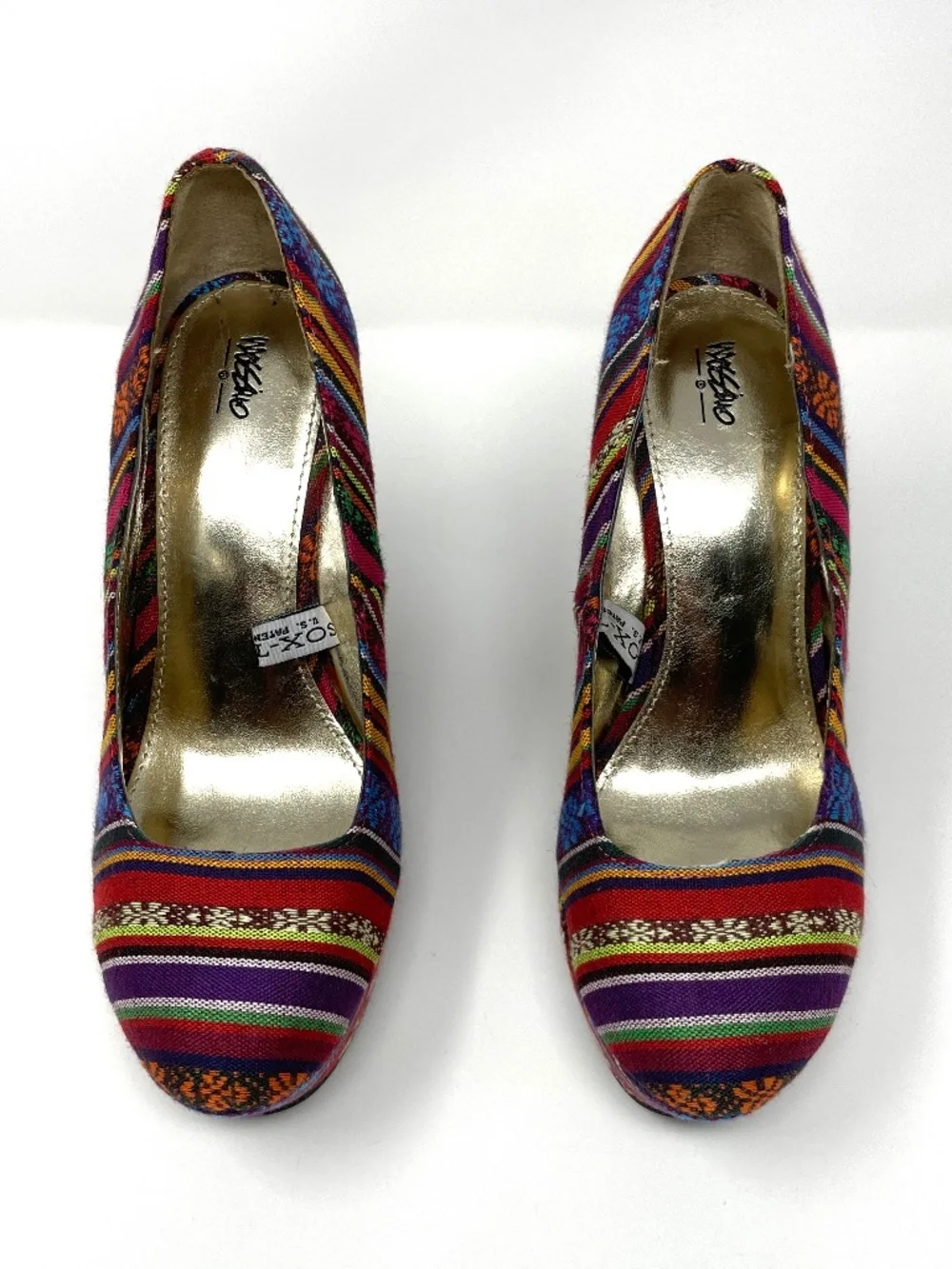 Mossimo Aztec Tribal Wedge Platform Pumps U.S. Size 8